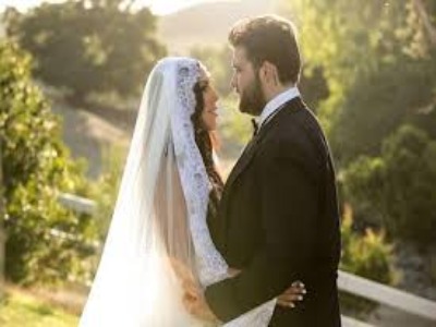 Picture of Hila Cage Coppola and her husband Weston cage Coppola in their weeding.